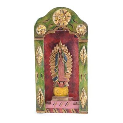  The Virgin of Guadalupe! A Symphony of Vivid Hues and Spiritual Devotion Painted on Bark Cloth